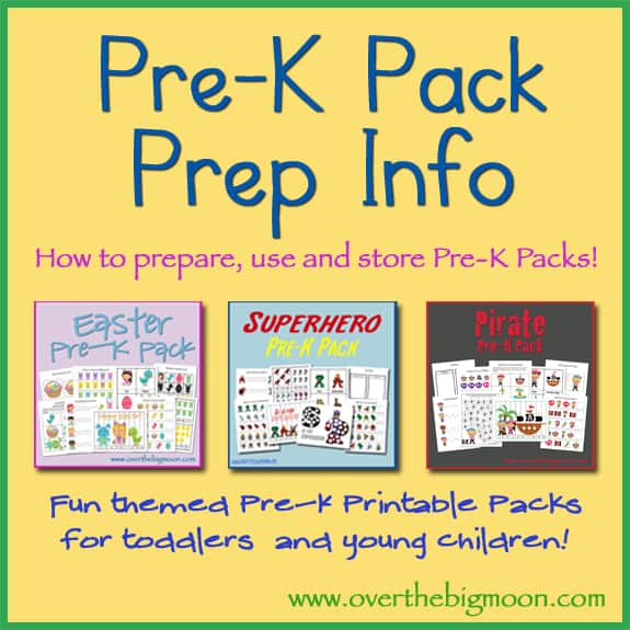 pre k pack prep info