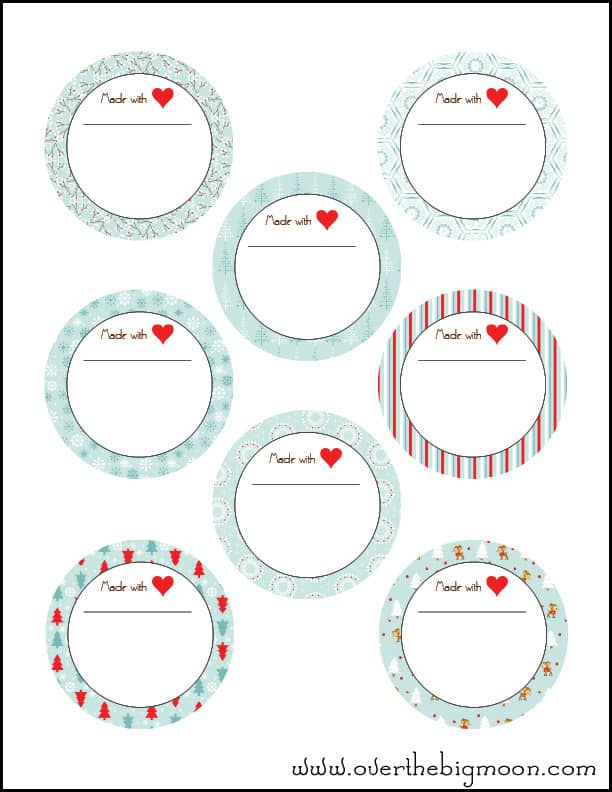 Free Printable Christmas Labels For Jars Printable Word Searches