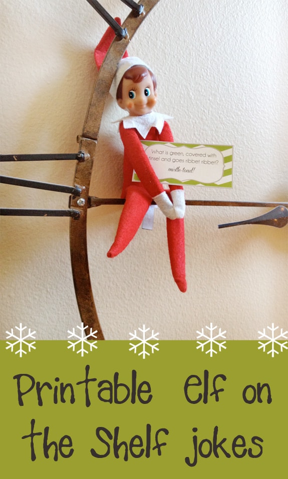 Elf on the Shelf Printable Joke Cards