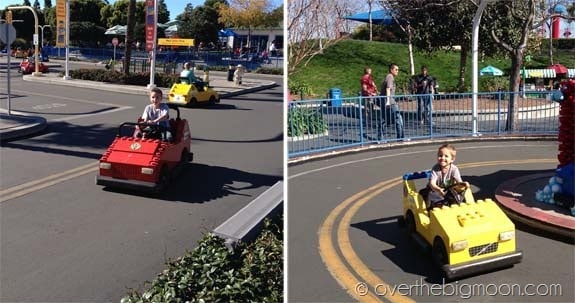 Legoland has kids play while parent wait areas. Most major 