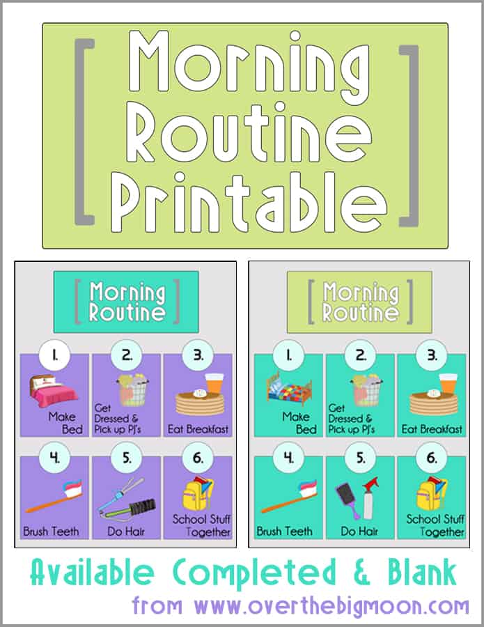 Morning Routine Printables