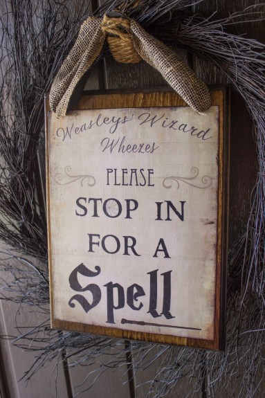 Please Stop in for Spell - Free Halloween Printable