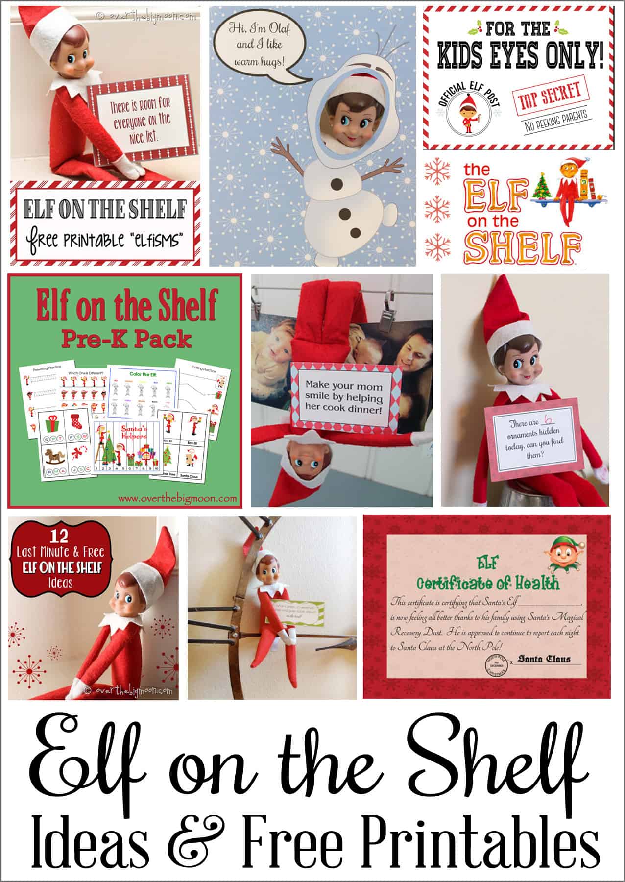 Free Printable Elf On The Shelf Ideas Pdf