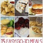 15 Easy Go-To Meals that are perfect for those busy nights when you don't have a lot of prep time! You'll love these meal options! From www.overthebigmoon.com!