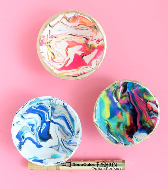 DIY Marble Bowl Candles