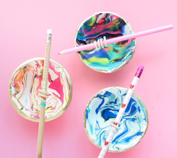 DIY Marble Bowl Candles