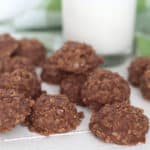Perfect Peanut Butter No Bake Cookies with a Welcome New Neighbor Printable! From www.overthebigmoon.com!