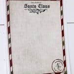 Letterhead from Santa Claus - write a letter from Santa to your kids during the holidays! From overthebigmoon.com!