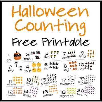 Halloween Counting Cards - Over The Big Moon