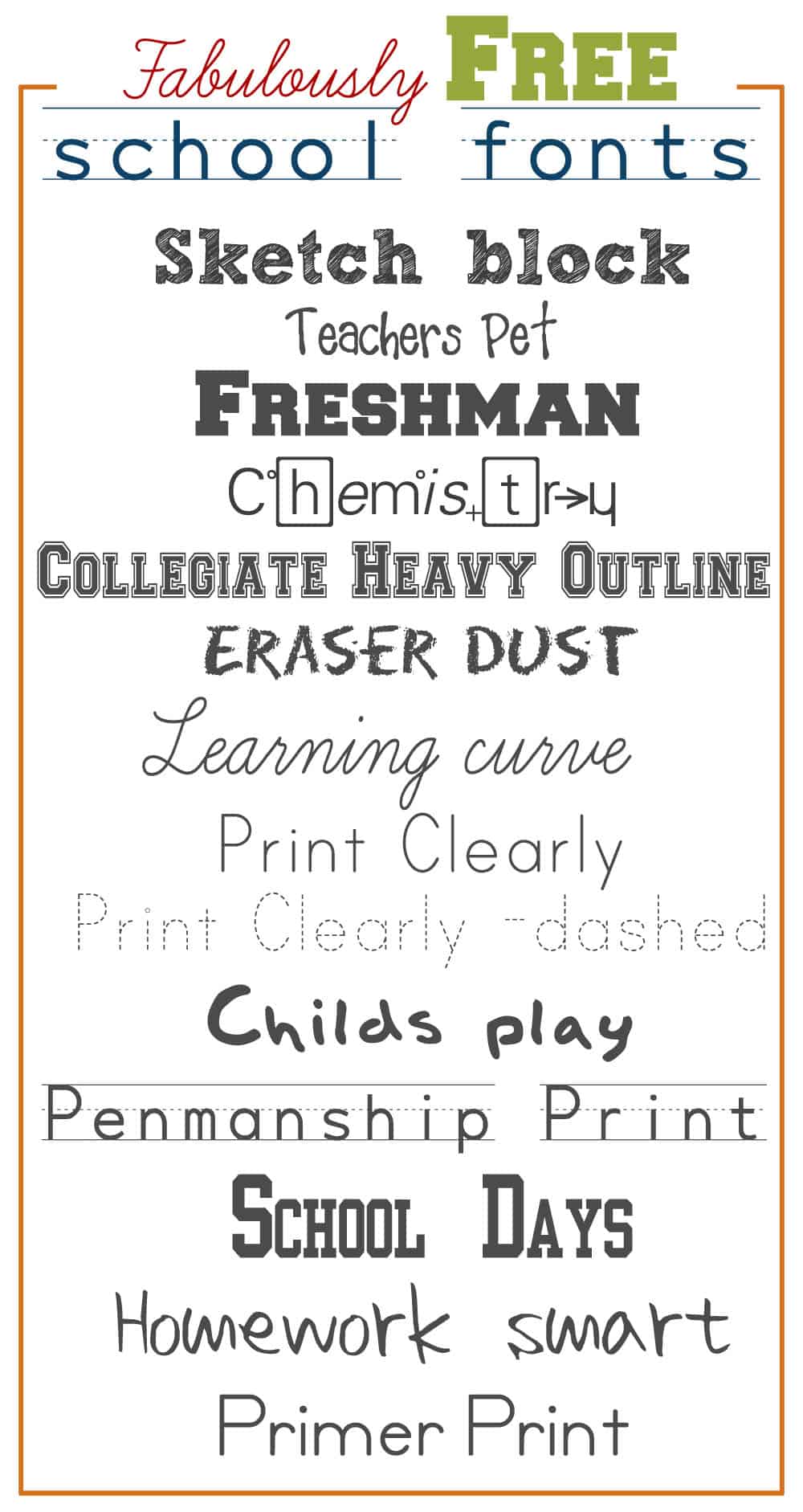 font for a school assignment