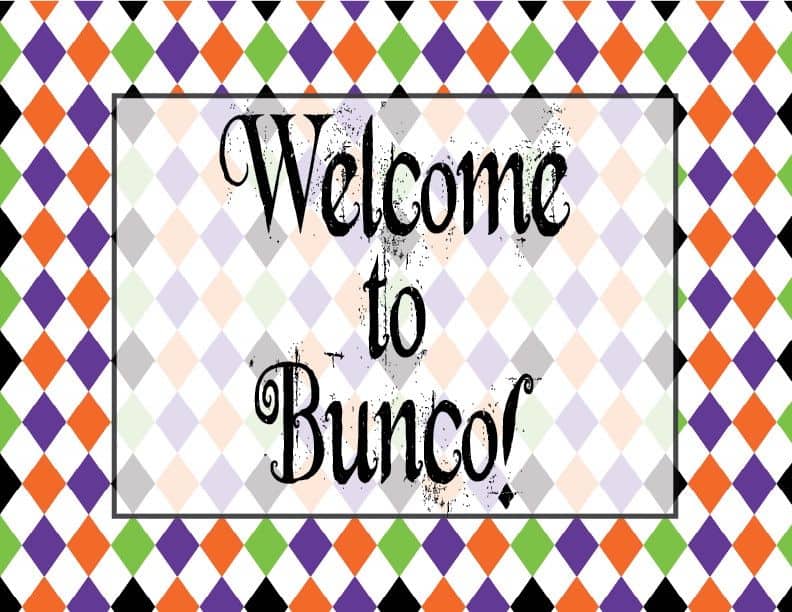 Halloween Bunco Printables