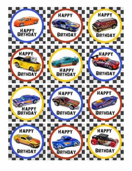 Hot Wheels Birthday Party Pack Free Printables