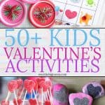 50+ Kids Valentine's Day Activities and Crafts -- help celebrate the holiday with these fun ideas! From overthebigmoon.com!