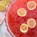 Sparkling Fruit Punch Lemonade - overthebigmoon.com!