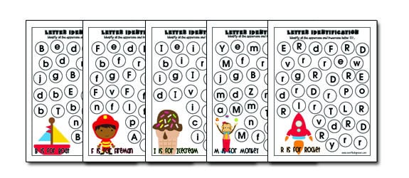 Full Alphabet Letter Identification Printables