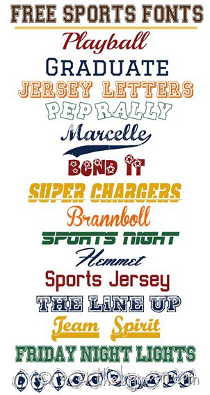 free sports fonts sports fonts
