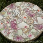 Create your Own Garden Stones from Broken Dish or China from www.overthebigmoon.com!