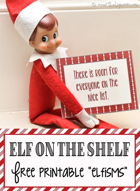 Printable Elf On The Shelf