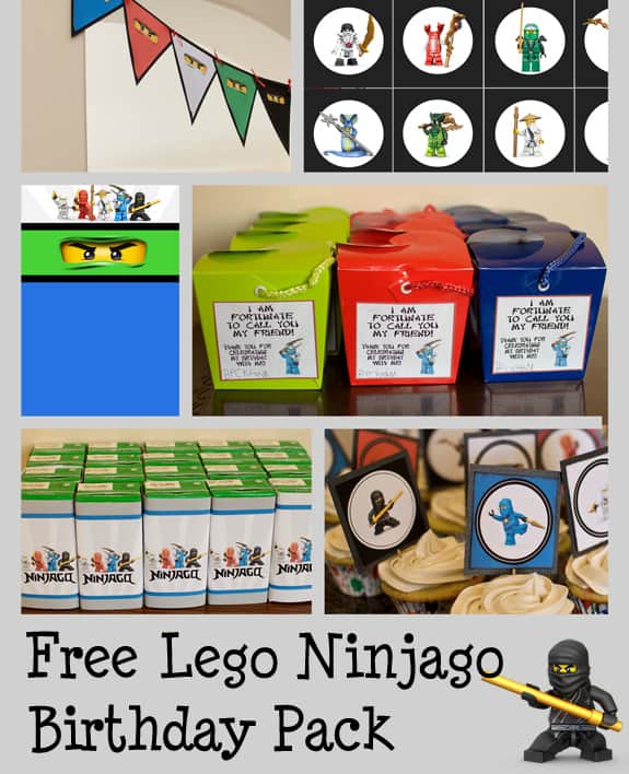 Lego Ninjago Birthday Party Free Printables