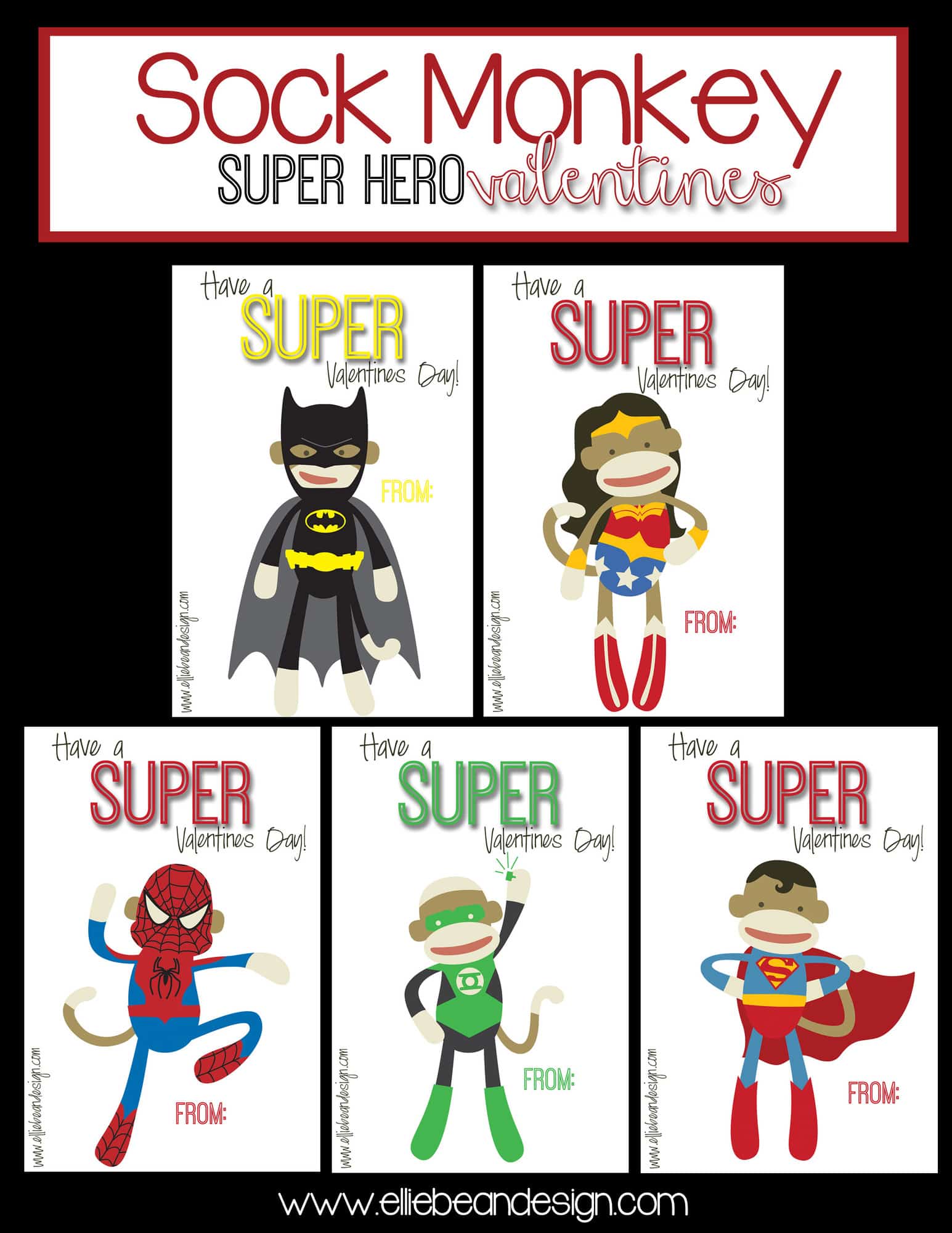 Lyndi from Ellie Bean Design: Sock Monkey Super Hero ...