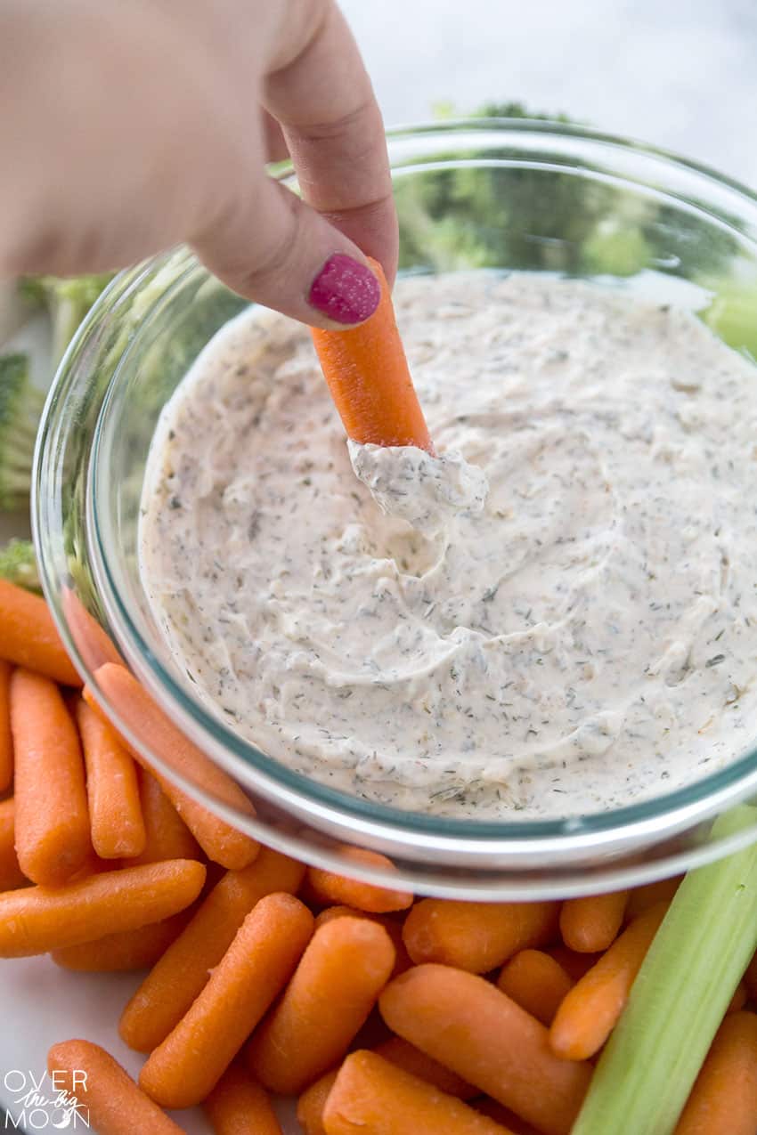 The Best Vegetable Dip Over The Big Moon