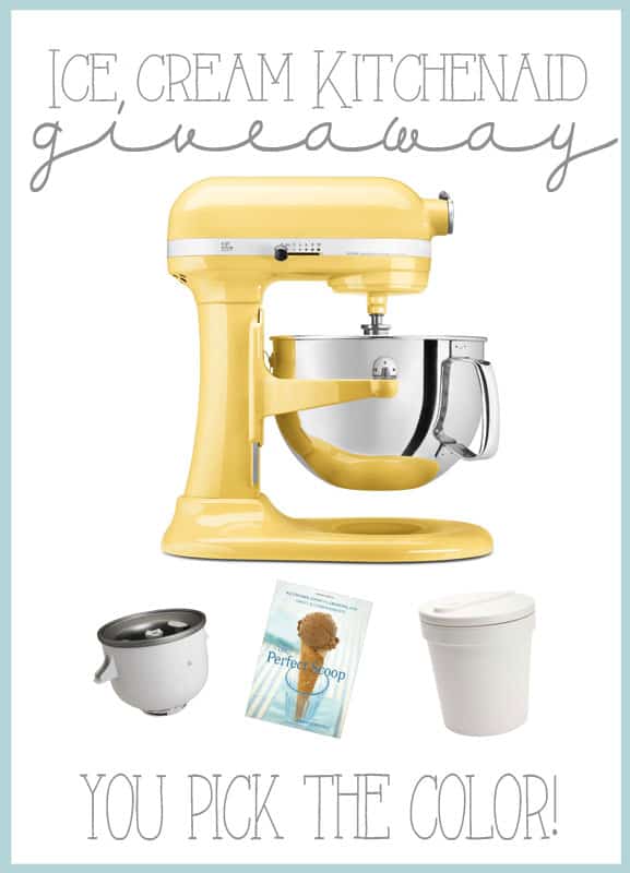 Ice Cream Kitchenaid Giveaway Over The Big Moon