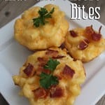 Yummy Mac N' Cheese Bites - the perfect appetizer or dinner idea! From overthebigmoon.com!