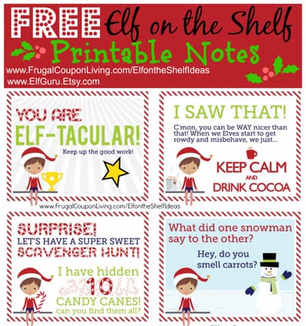 30+ Printable Elf on the Shelf Ideas - Over The Big Moon