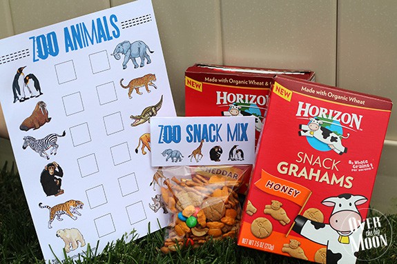 Kids Snack Mix with Zoo Scavenger Hunt