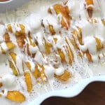 Traditional Peaches & Cream w/ Mascarpone Sauce | Over the Big Moon