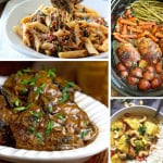 38 Tasty Crockpot - we all have those crazy evenings! These are perfect dinners that you can make earlier in the day! From www.overthebigmoon.com!