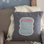 Elf Surveillance Printable and Pillow Tutorial! This is such a fun decoration for the Holiday season to let everyone know that the Elf is around! www.overthebigmoon.com!