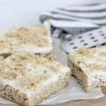 Sheet Pan Banana Bars - this recipe is so good and makes a large amount! From overthebigmoon.com!