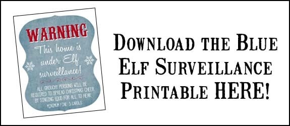 Elf Surveillance Printable and Pillow Tutorial! This is such a fun decoration for the Holiday season to let everyone know that the Elf is around! www.overthebigmoon.com!