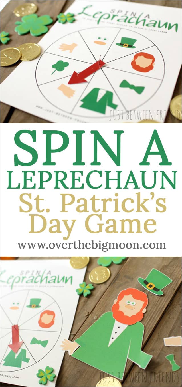 Spin a Leprechaun Kids St. Patrick's Day Game Over the Big Moon