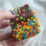 Brownie Ice Cream Sandwiches - these are such a fun summer treat that I loved as a kid! Use store bought brownies to make them no bake! From www.overthebigmoon.com!