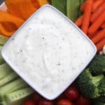 No Guilt Ranch Dressing - you won't even be able to tell the difference to between this and store bought! From www.overthebigmoon.com!