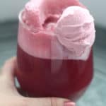 Raspberry Fizz Drink - this drink is full of flavor! and sorbet is the perfect addition to the drink! From www.overthebigmoon.com!