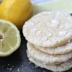 Lemon Crinkle Cookie - this is the best lemon cookie ever! SOO soft and the perfect amount of lemon flavoring! From www.overthebigmoon.com!