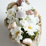 DIY Sea Shell Floral Arrangment - so pretty and easy to put together!