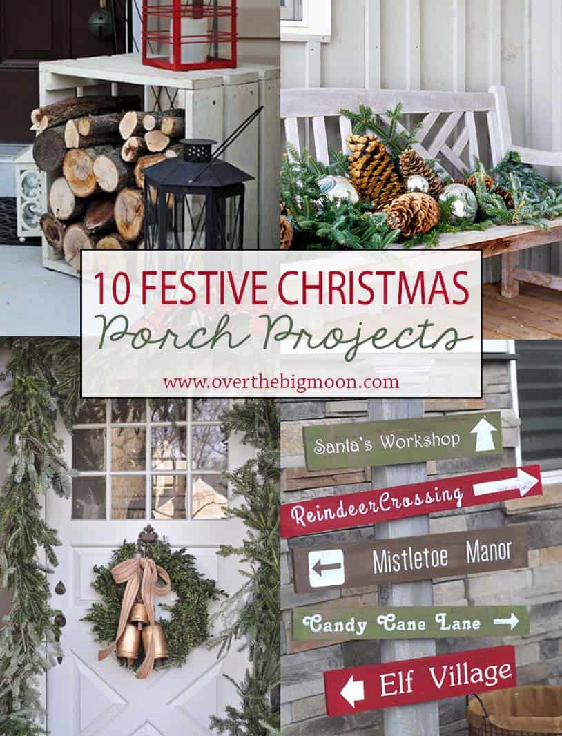 10 Festive Christmas Porch Decor Ideas - Over The Big Moon