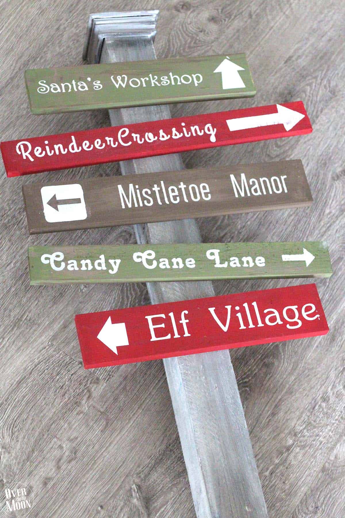 Holidays: DIY North Pole Sign- how to make this cute sign, step 9.