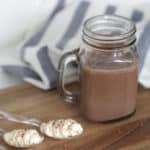 Creamy Homemade Hot Chocolate with Whipped Cream Spoons!! Bring on the cold weather! From www.overthebigmoon.com!