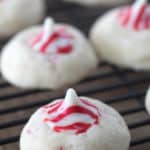 Peppermint Kiss Sugar Cookies - these are so easy and scream Christmas! From www.overthebigmoon.com!
