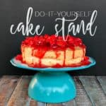 Easy DIY Cake Stand | Such a great DIY | www.overthebigmoon.com