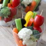 Easy Veggie Cups - I love making these veggie cups for any party or gathering! | www.overthebigmoon.com