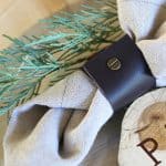 Super easy DIY Napkin Rings - this leather look is so universal and could be used for almost any tablescape! From www.overthebigmoon.com!