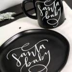 Customized Santa plate and mug for you to put on Christmas Eve! From overthebigmoon.com!