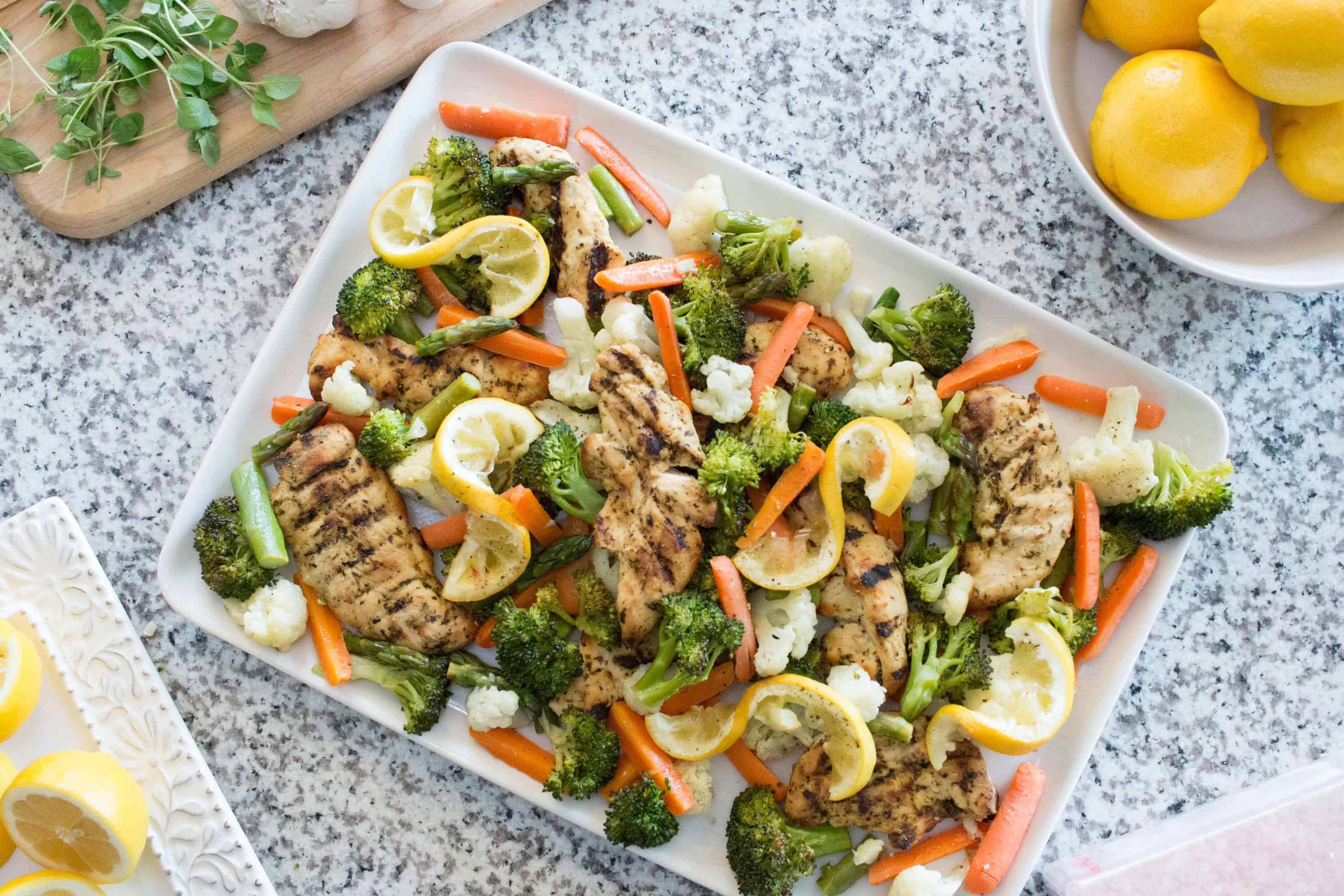 Sheet Pan Chicken And Vegetables - Over The Big Moon