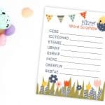 Easter themed Word Scramble for kids - my older elementary kids LOVE word scrambles right now! Plus, 3 other fun Easter games! From overthebigmoon.com!
